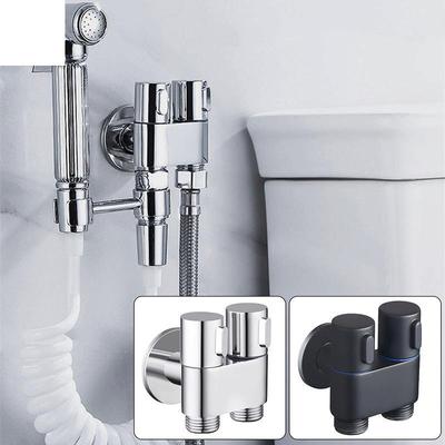 G1/2 Třícestný plnicí úhlový ventil Nástěnný držák Jeden do dvou výstupů Ovladač vody WC bidet Čisticí postřikovač Příslušenství