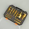 12Pcs Diamond Brazing Drill Bit Set Box Angle Grinder Hole Opener Glass Marble Granite Ceramic Hole Saw Kit Stone Reaming Bit