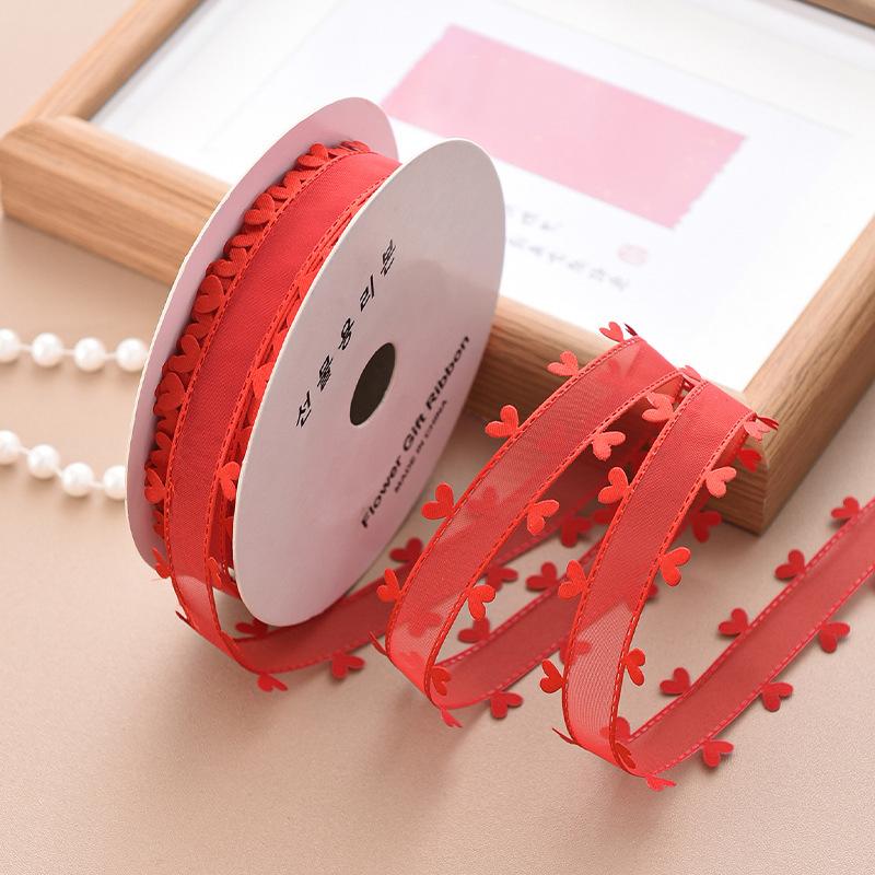 

2.5cm Wide Ribbon Premium Colorful Exquisite Double-Sided Durable Accessory Lightweight DIY Soft Heart Romantic 20 Yard 2.5cm*20yards