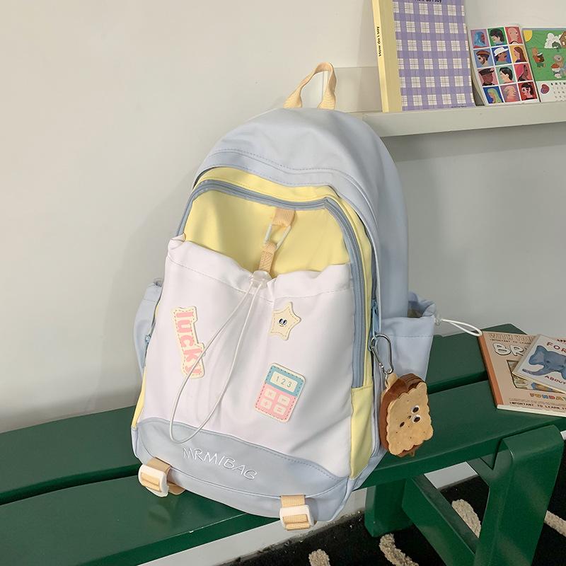 Casual backpack cute new female niche design ins style campus small fresh backpack large capacity schoolbag