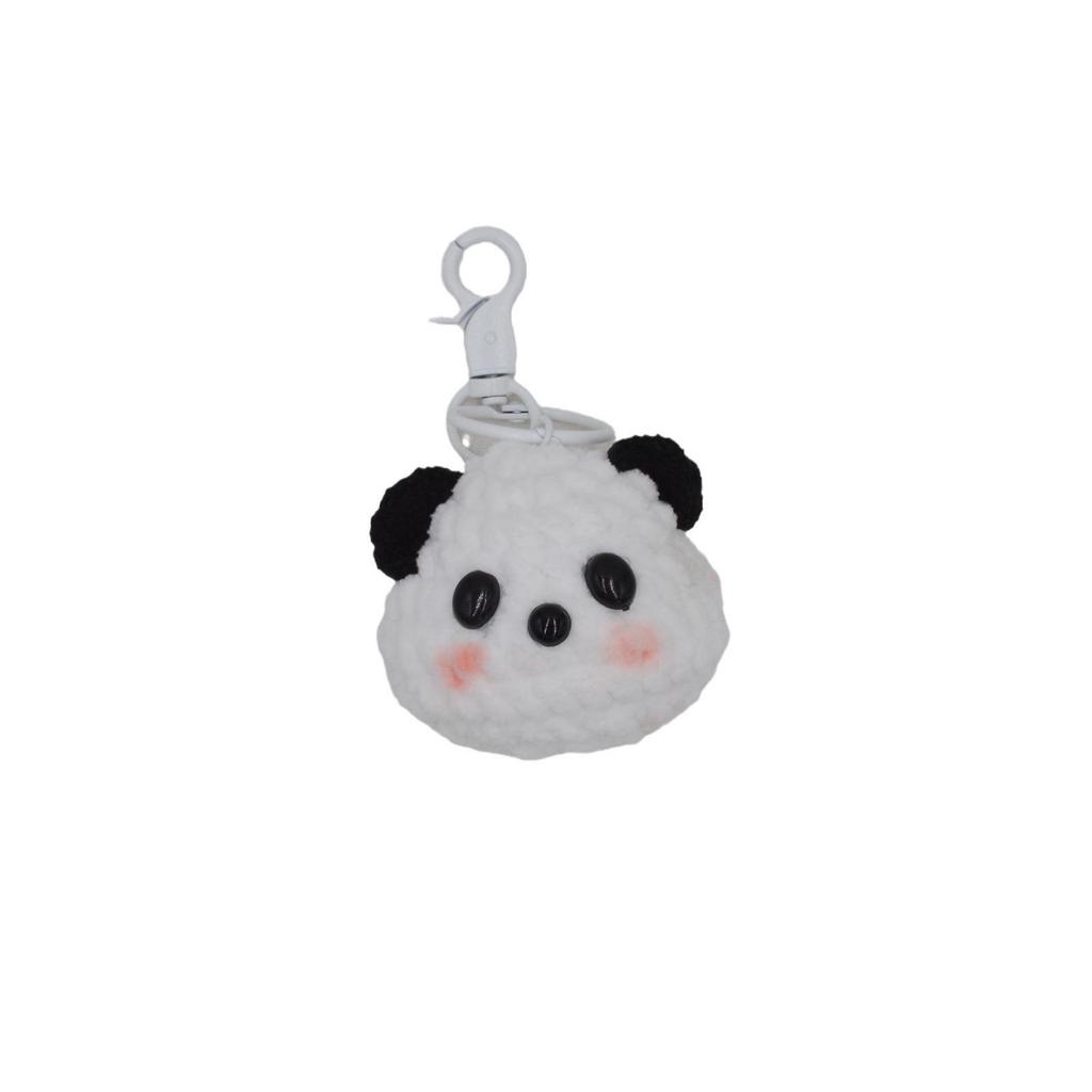Panda Kopf Schlüsselanhänger Anhänger - Handgemachtes Geschenk für Mama oder Freund