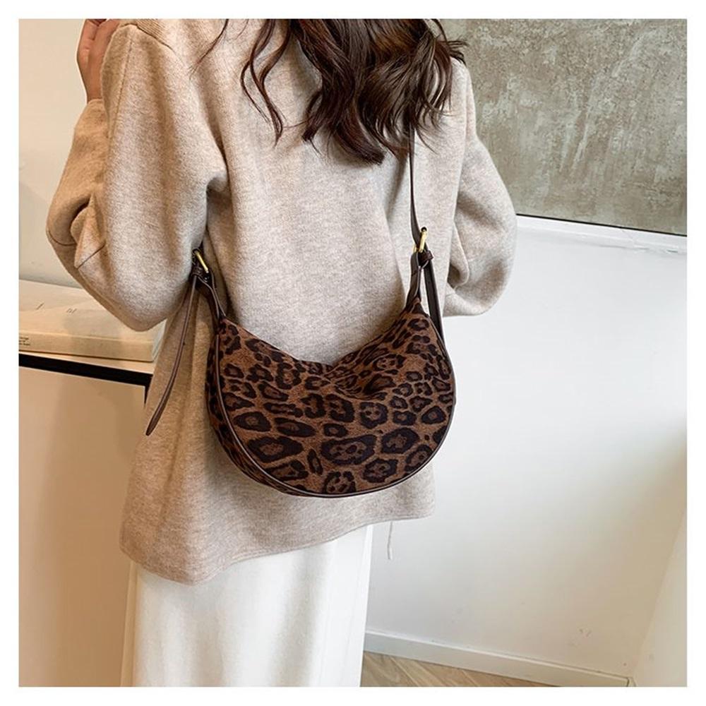 Bolso Pequeño Nuevo para Mujer Bolso Cruzado Popular Moda Estampado de Leopardo Hombro