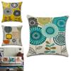 Elegant Fashion Flower Cotton Linen Cushion Cover For Home Bed Sofa Decor 45cm