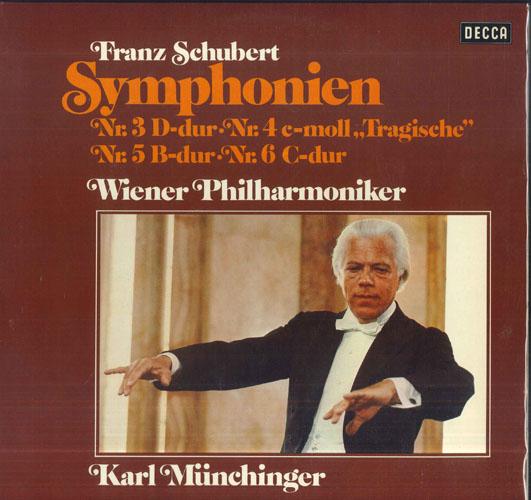 LP Record KARL MUNCHINGER WIENER PHILHARMONI Schubert Symphonie Nr3 Ddur Nr4 DK1155212 DECCA Germany Classical Used