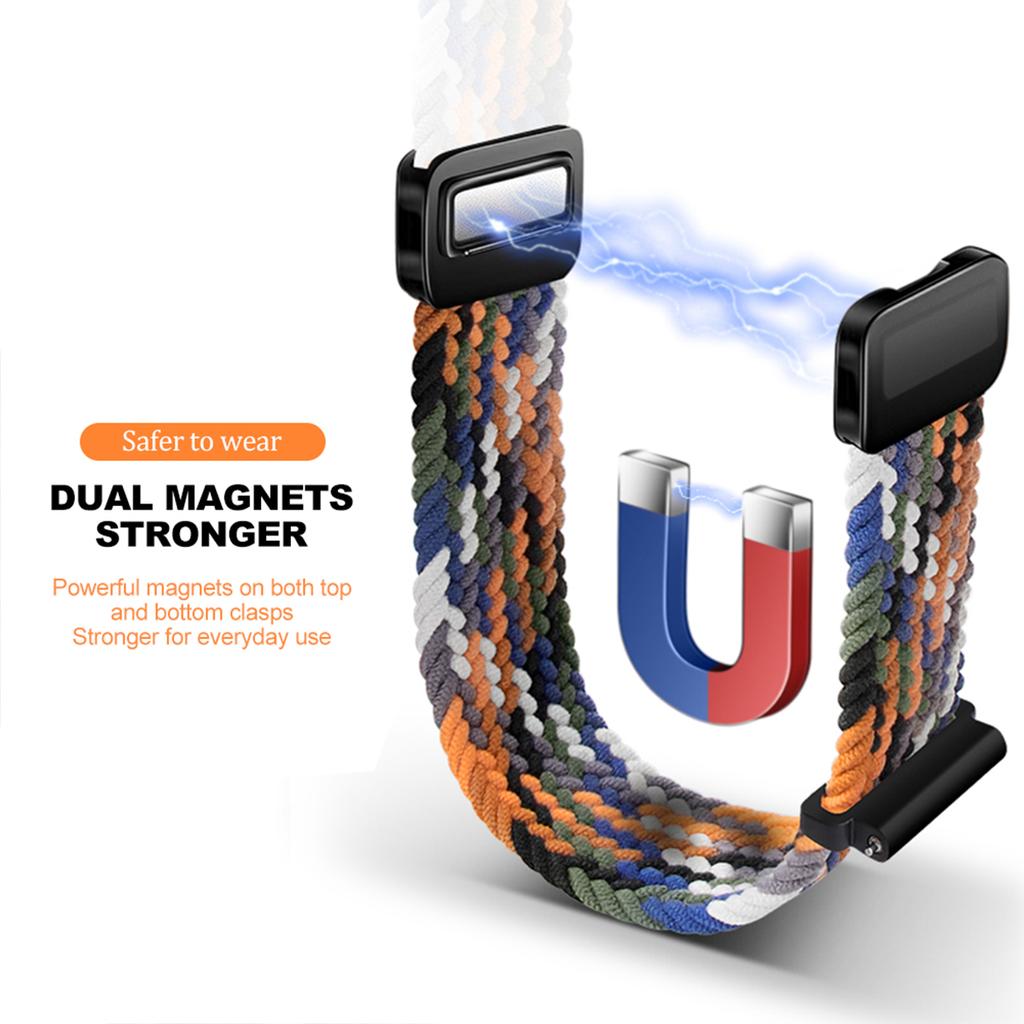 For Samsung Galaxy Watch Ultra Strap 47mm Accessories Magnetic Nylon Braided sport Bracelet Correa Galaxy Watch 7 Ultra Band