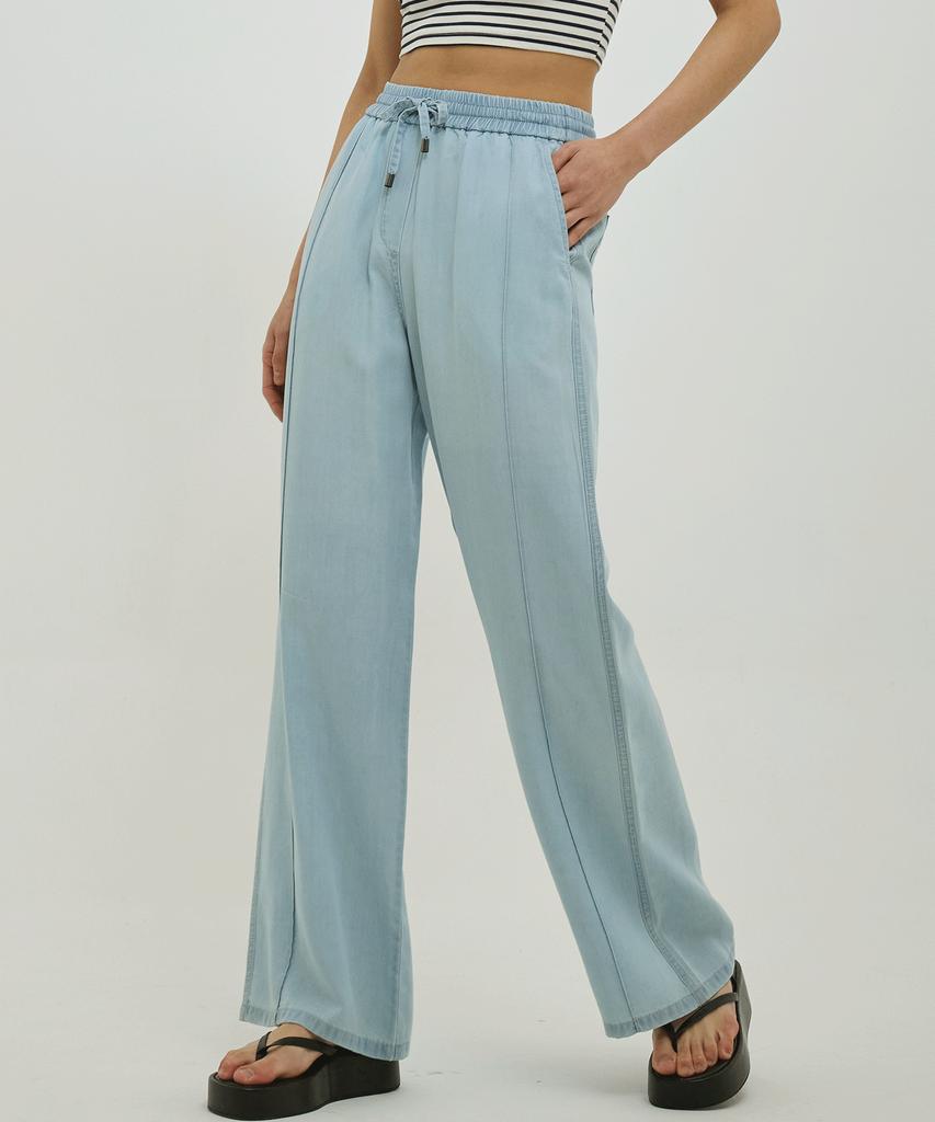 Lam Rq260 E-Band Wide Tencel Pants