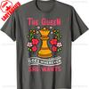 ChessUnisex Chessboxing Queen Chess Player Gift Printed Tshirt Tops Crewneck High Quality Cotton Ladies Tops Tee Shirt Short