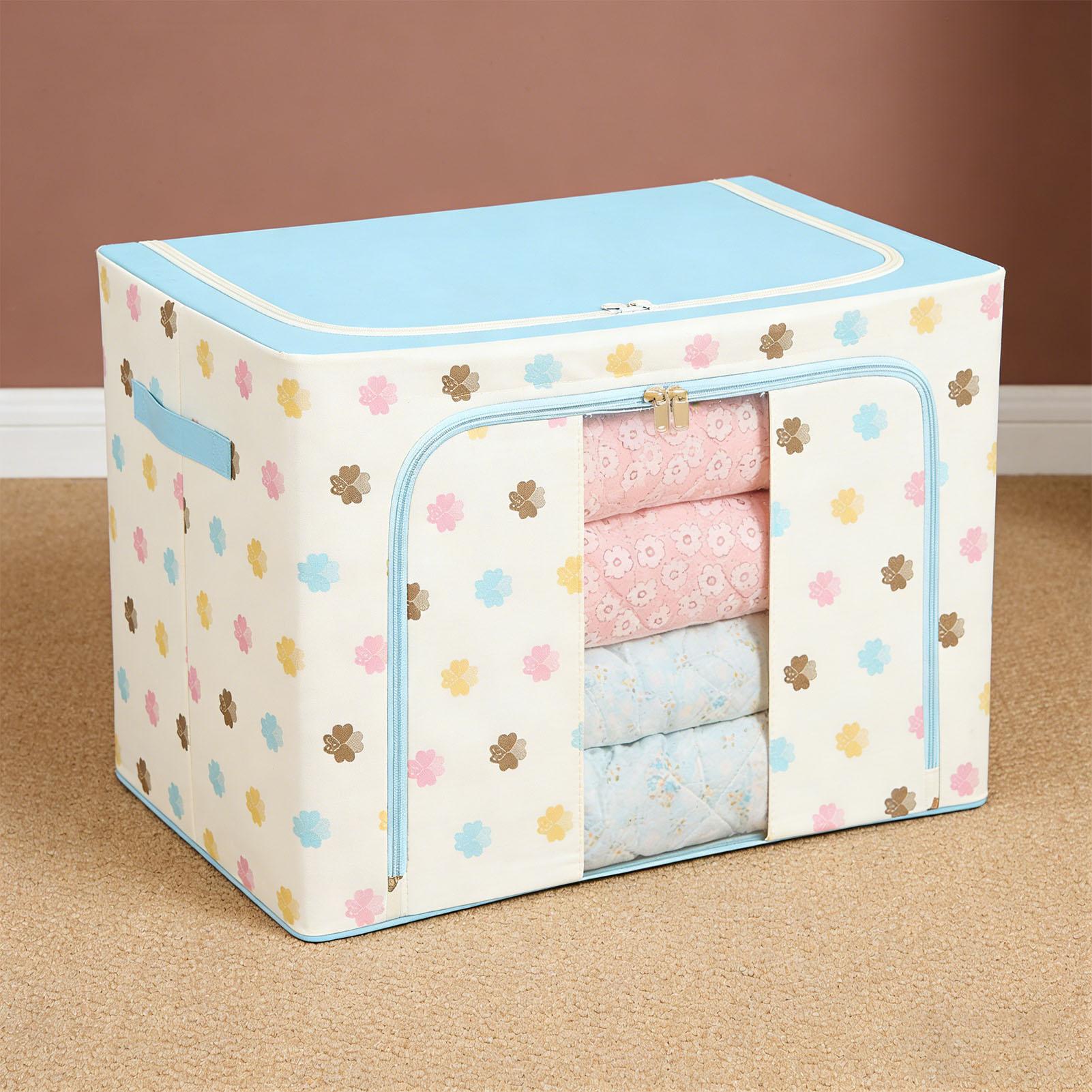 

Clothes Storage Bin Washable Foldable Closet Storage Container for Clothing Blanket Comforters Bed Sheets Pillows Toys