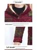 Mid-length Hooded Plus-Size Velvet Thickened Winter Coat for Middle-aged and Elderly Women
