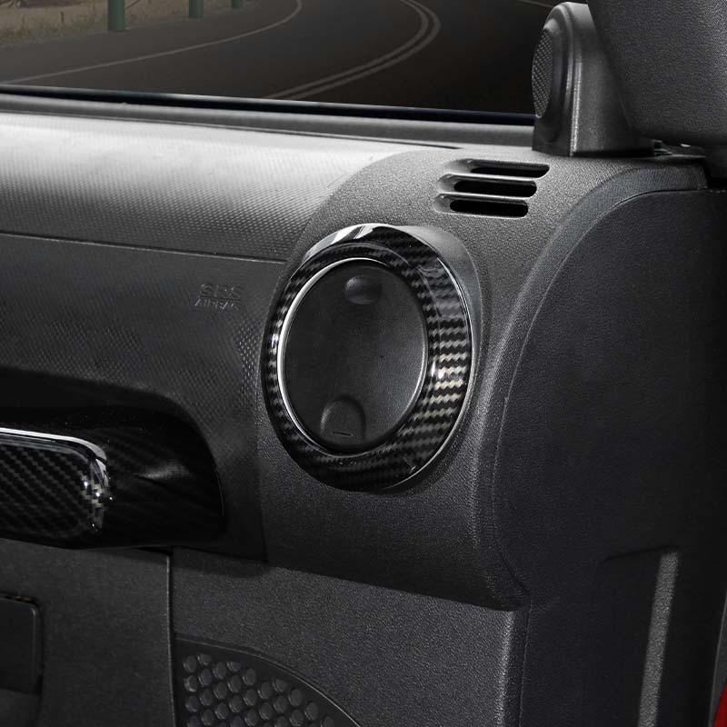 ABS interiér Kryt volantu Dekorační rámeček palubní desky pro Jeep Wrangler JK 2007-2010 Autopříslušenství