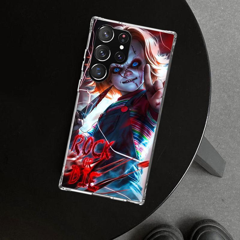 Chucky Doll Horror Movie Phone Case Cover for Samsung Galaxy S26 S25 Edge S24 S23 Ultra S22 Plus S21 FE S20 + Art Customized Fun