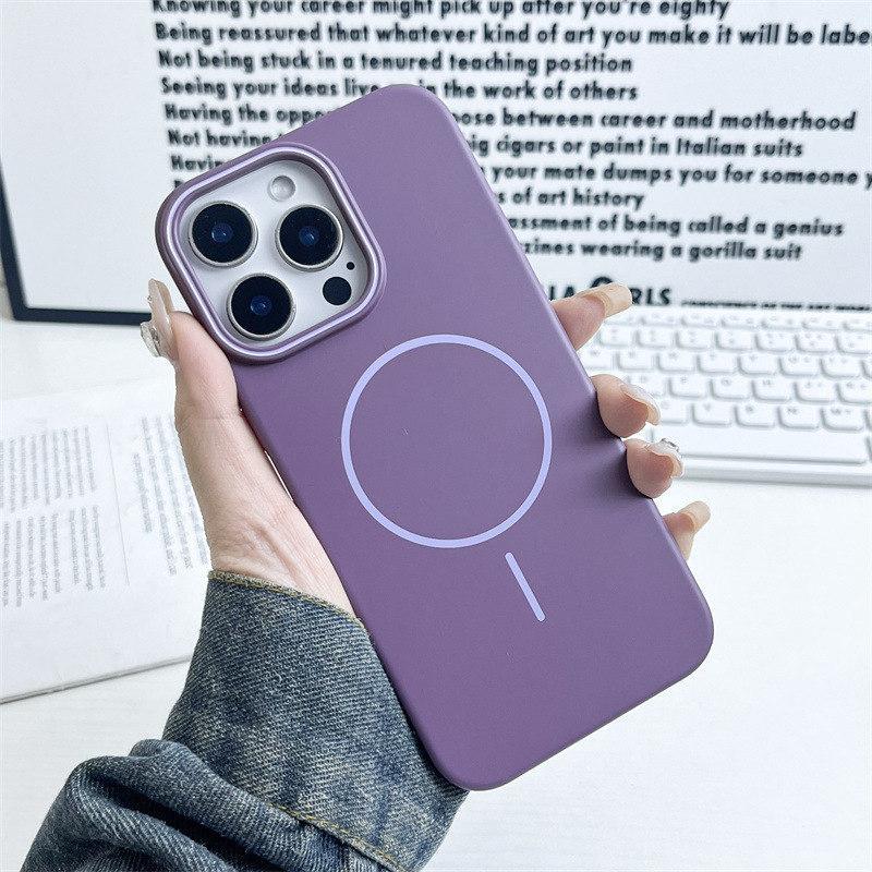 Luxury Skin Touch Scrub PCFor Magsafe Wireless Charging Case For iPhone 16 15 14 13 12 11 Pro Max Plus Magnetic Colorful Cover