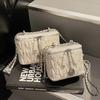 Xiaoxiangfeng Rhombus Chain Bag Women's Simple Shoulder Bag Niche Trend Messenger Bucket Bag