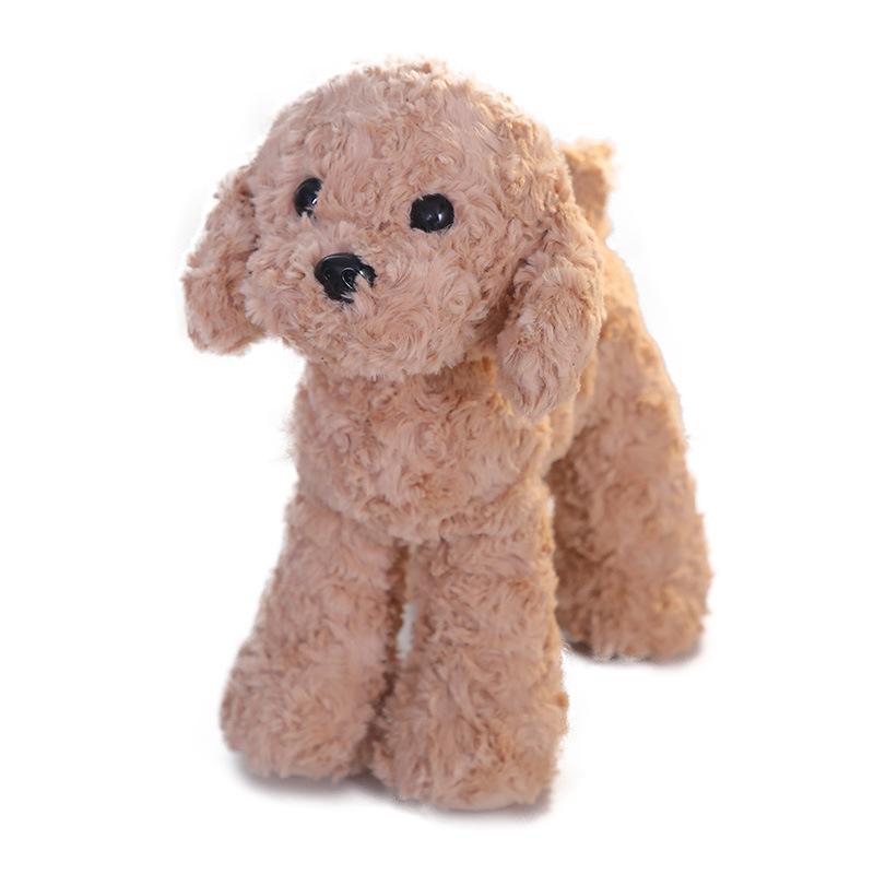 Forest Animal Plush Toys: Little Deer & Teddy Dog Figures for Kids