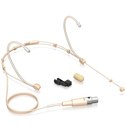 Behringer BD440 Beige Unidirectional Headworn Condenser Microphone with Mini-XLR Connector, Adjustable Frame, and Comfortable Ear Hooks