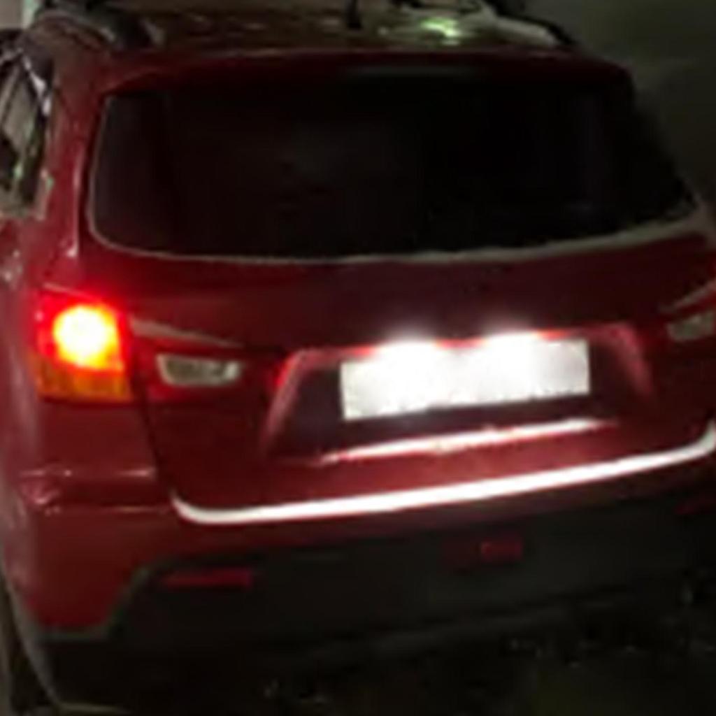 2Pcs Waterproof Canbus No Error For Mitsubishi Outlander Sport RVR 2011-18 2012 2013 2015 2016 Tuning License Number Plate Lamp