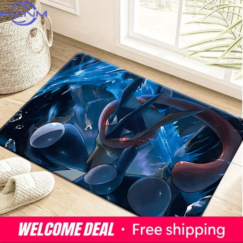 

Anime Pokemon Greninja Water Splash Print Non-slip Doormat, Soft Absorbent Floor Rug for Home Decor 40cm x 60cm