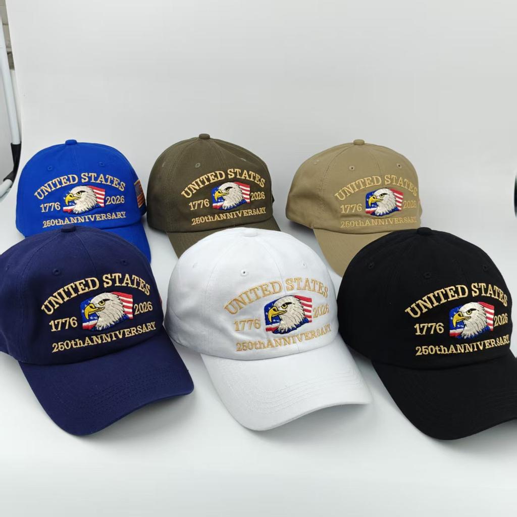 250th Anniversary Hat USA Patriotic Baseball Caps Eagle Embroidered Baseball Hats for Men Women 250 Year Anniversary Cap