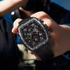 Men Multifunctional Watch Fashion Silicone Timing Clock Waterproof Sports Military Watch Quartz Watch
