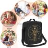 Skeletons Insulated Lunch Bag with Adjustable Shoulder Strap Reusable Zipper Cooler Bento Tote Bags