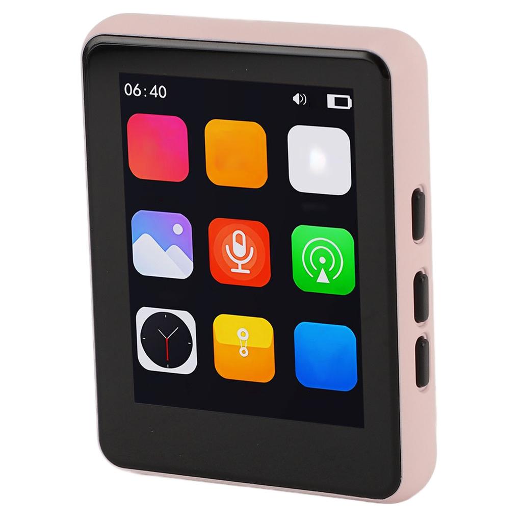 MP3 Player 2.4 Inch Full Touchscreen Bluetooth 5.0 HiFi Sound FM Radio Voice Recorder 128GB