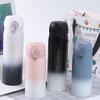 Stainless Steel Vacuum Thermos Cup Gradual Change Color Student Bouncing Cup Gift Cup Lettering Logo