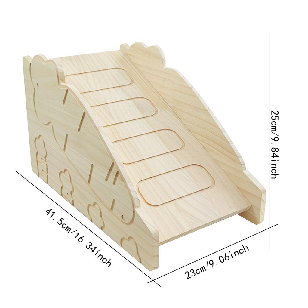 Wooden Bunny Hiding House Hamster Villa Nest Small Animal Habitat for Chinchilla Ferret Rabbit Hedgehog Pet Supplies
