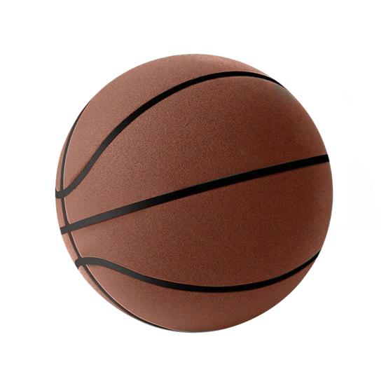 

Тихий кімнатний баскетбольний м яч, безшумний пінопластовий тренувальний м яч, нековзкий, з контролем відскоку, баскетбольний м яч для домашніх тренувань M кавовий