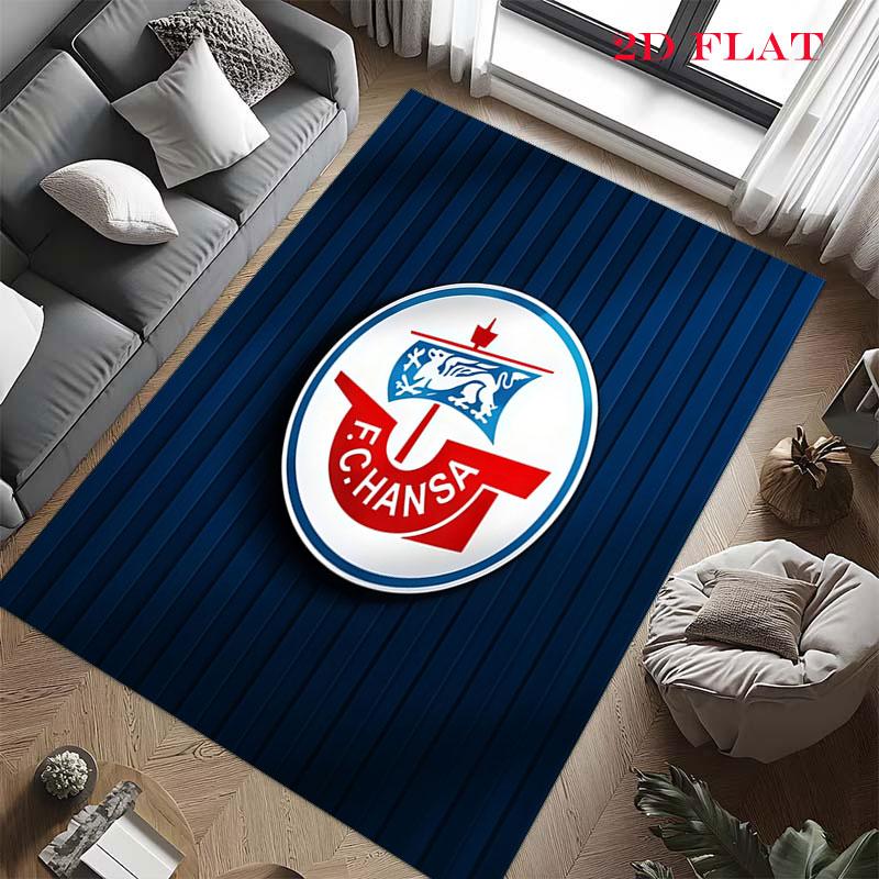 FC Hansa Rostock Carpet Rug for Living Room Bedroom Home Sofa Decoration,Kids Play Nonslip Floor Mat