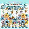 Colorful Octonauts Birthday Party Decoration Set With Spiraling Banners And Balloons