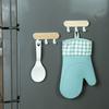 1Pc Self Adhesive Door Wall Hangers Hooks Abs Wood Hat Racks Key Hanger Kitchen Bathroom Home Wall Organizer Ornaments