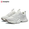 Damesko Casual Sneakers Mote Komfort Gåsko for Kvinner Ensfarget Sportssko Sklisikker Høydeøkning