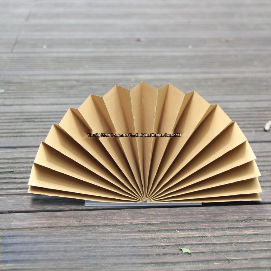 Red Semi-Circular Origami Craft Fan for Weddings, Photography, and Displays