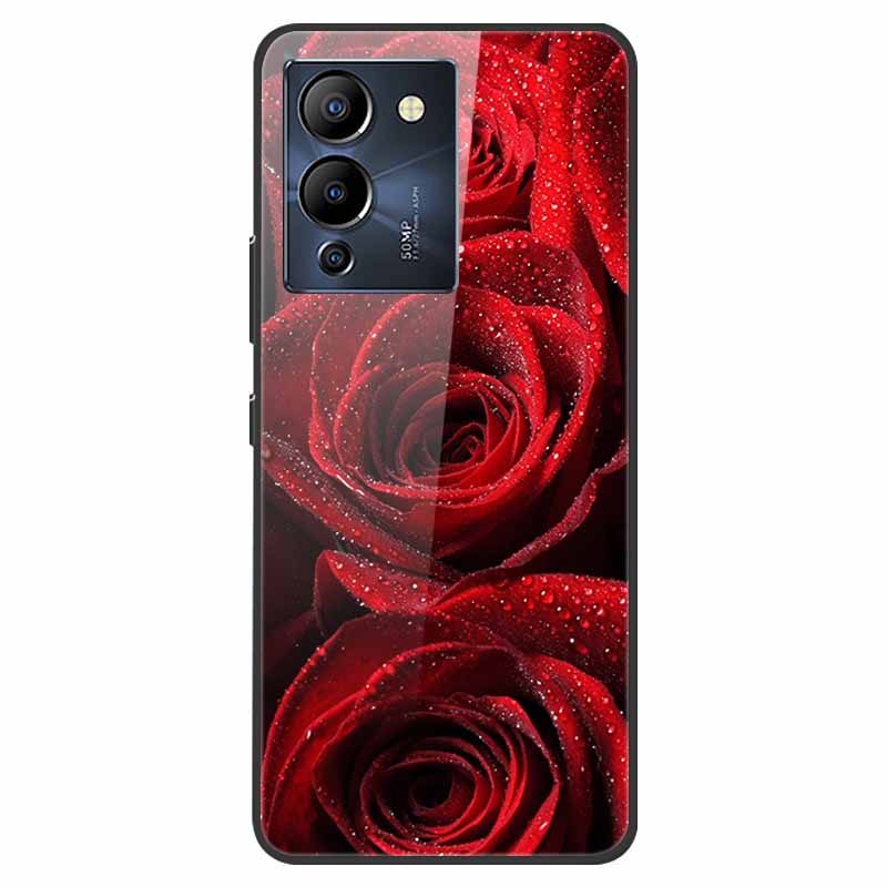 For Infinix Note 12 G96 Case X670 Marble Tempered Glass Hard Back Cover for Infinix Note12 Helio G96 Phone Cases 6.7'' Fundas