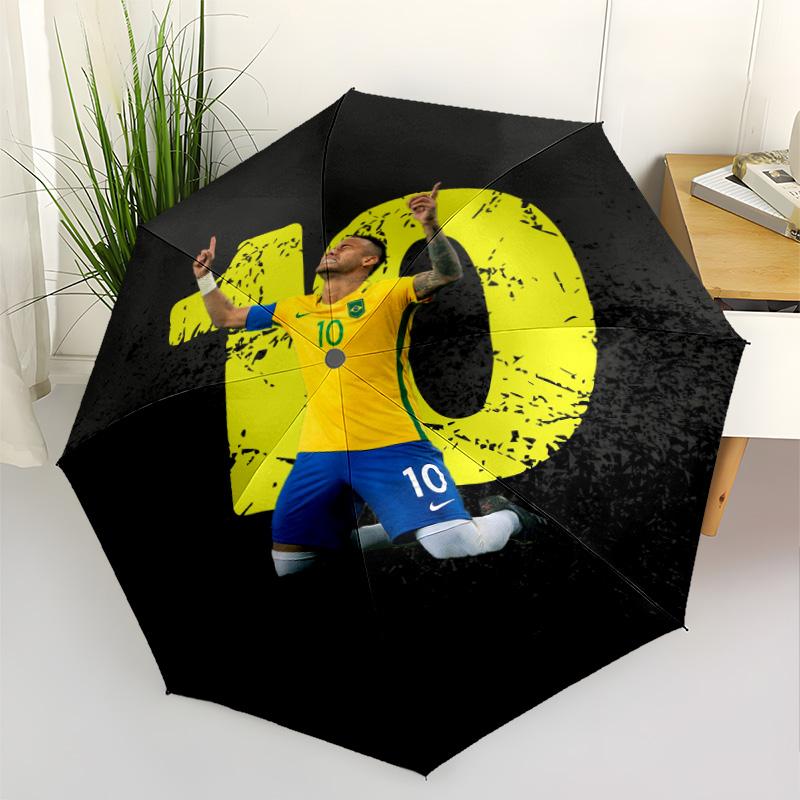 Argentina Football Fan Compact Travel Automatic Umbrella Retractable Design with 8-Rib Durability Lightweight All-Season Umbrella for Travel