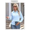 Women's Long Sleeved Shirt Office Work Shirt Casual Top