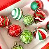 16/45PCS Fashion Plastic Christmas Ball Set Electroplated 3-6cm Xmas Ornament Ball Hanging Reindeer Christmas Tree Balls Home