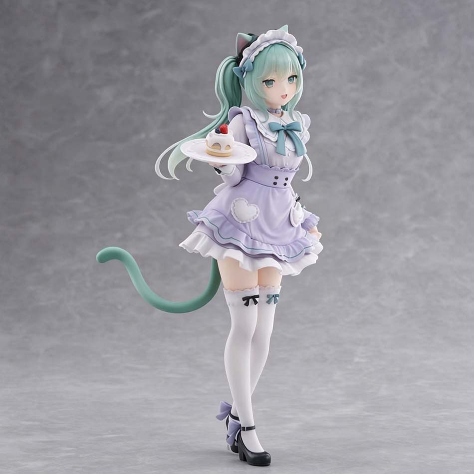 Anime New Hatsune Miku Figure Mini Character Ornaments Kawai Pink Green Home Desk Decoration Adult Toy Kid Birthday Gift