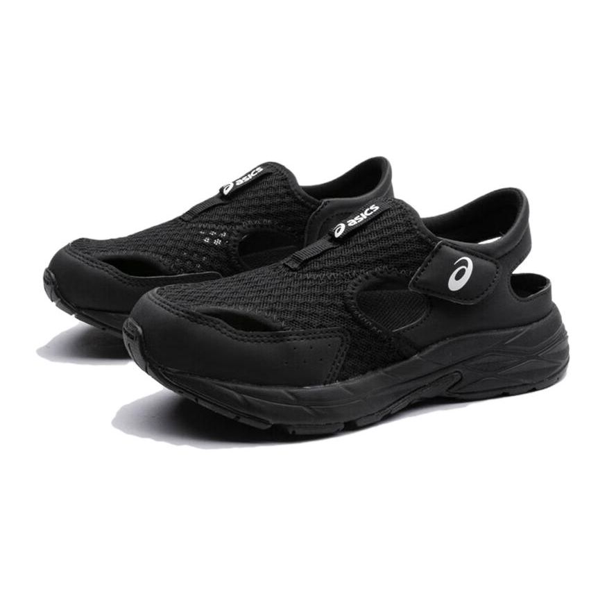 Asics Running Kids Contend Series Breathable Shock Absorbing Durable Outdoor Sandals Kids Sandals Black 1014A306-001