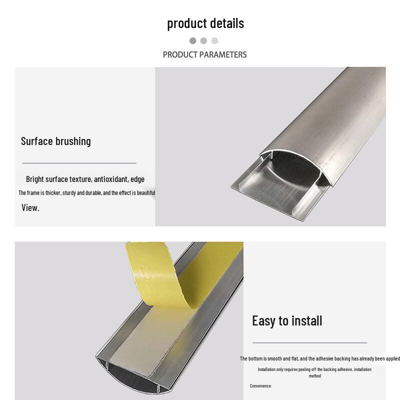 Aluminum Alloy Arc Floor Cable Protector