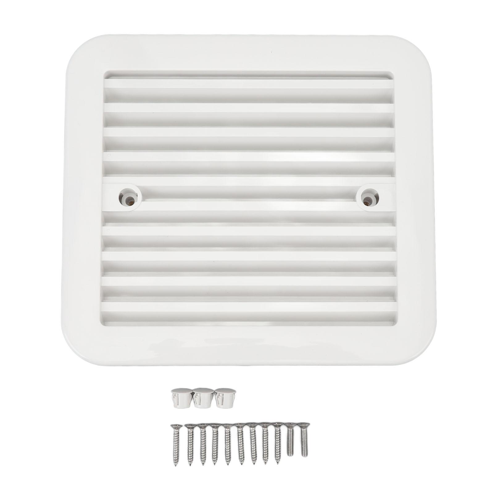 Igeteck Unisex Rv Side Vent Grille Waterproof Air Exchange Versatile Fade Proof Rv Vent Outlet Grille For Camper Yacht Bathroom