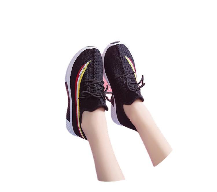 

2025 новые импортные женские туфли сетчатые дышащие студенческие туфли женские повседневные туфли на шнуровке модные спортивные туфли 40 чёрный