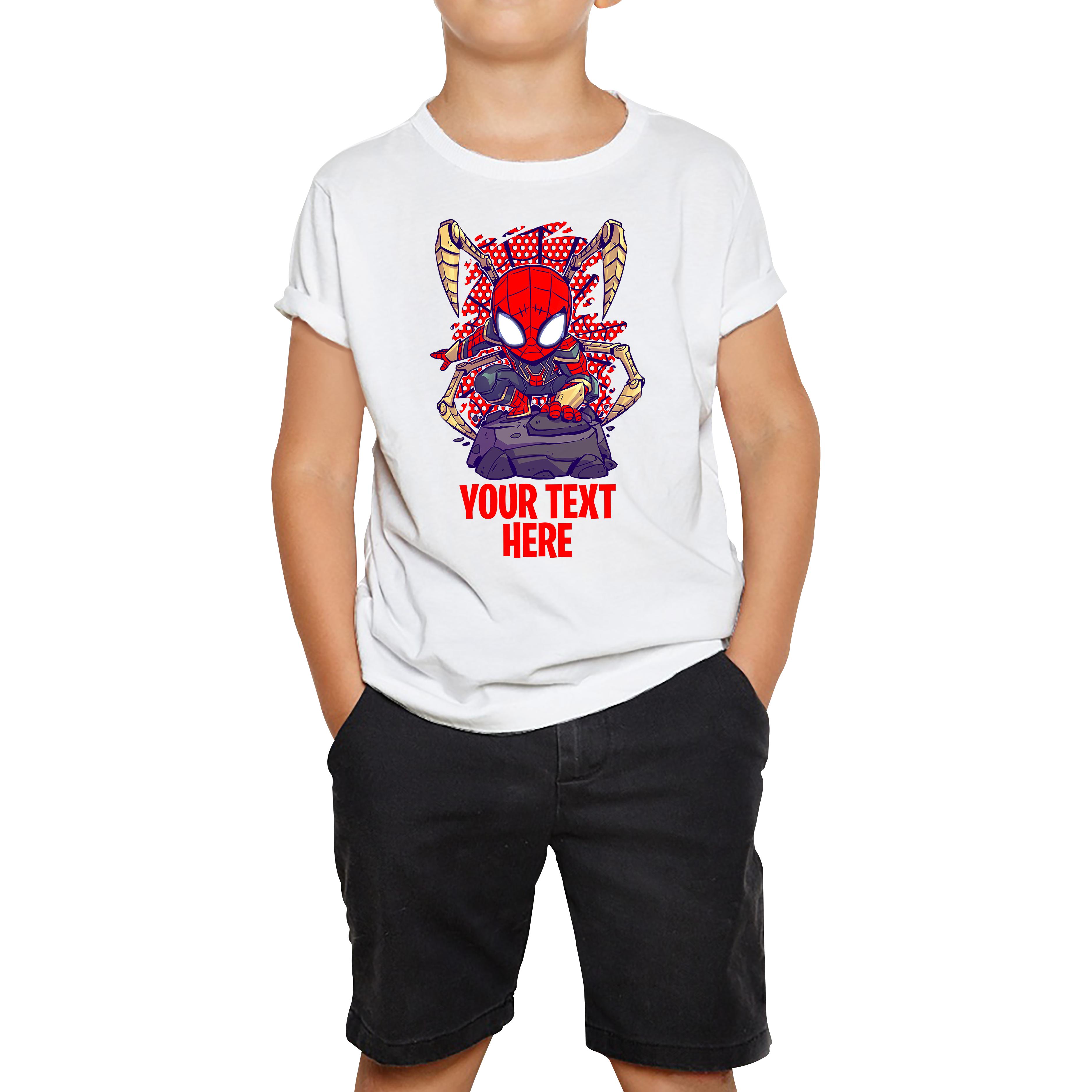 Personalised Spiderman Kids T Shirt 130