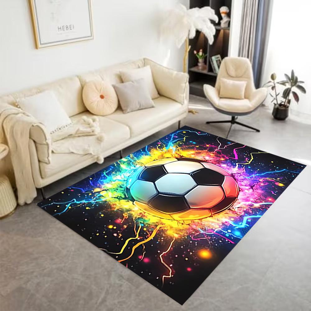 1pc soccer ball rug home carpet design for office decor gift living room bedroom