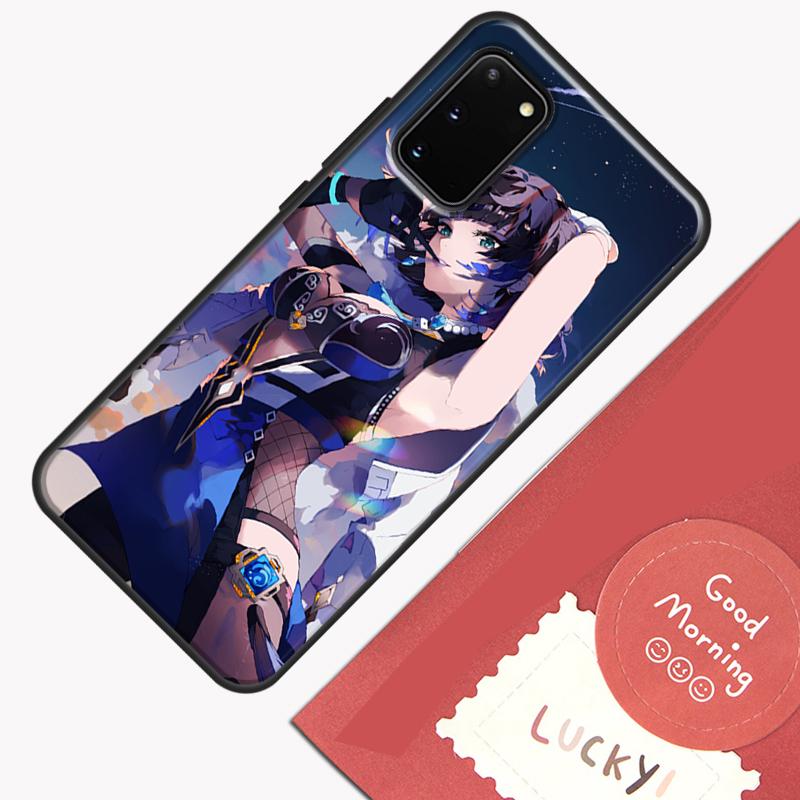 Yelan Genshin Impact Phone Case For Samsung Galaxy S24 S26 Ultra S20 S21 S22 S23 S25 Plus S10 S25 FE Cover Shell