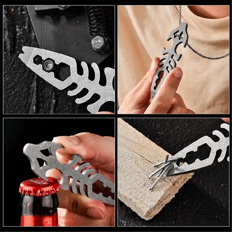 High Strengths Alloys Bottle Opener with Necklace Keychains Survival Tool for Travel and Camping