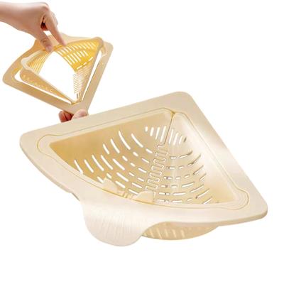 Magnetic Drainage & Filter Basket Sink Drain Basket Magnetic Sponge Holder Anti-Clog Corner Sink Strainer Kitchen Food Catcher