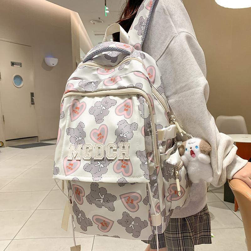 Children Elementary School Girls Junior High School Students Love Backpack High School Students College Students Backpack