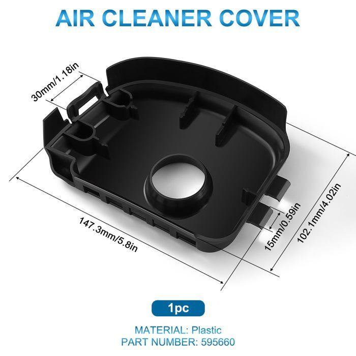 5 Pièces Kit de Couvercle de Filtre à Air pour Tondeuse, Couvercle de Filtre à Air 595660, Filtre à Air en Mousse 799579