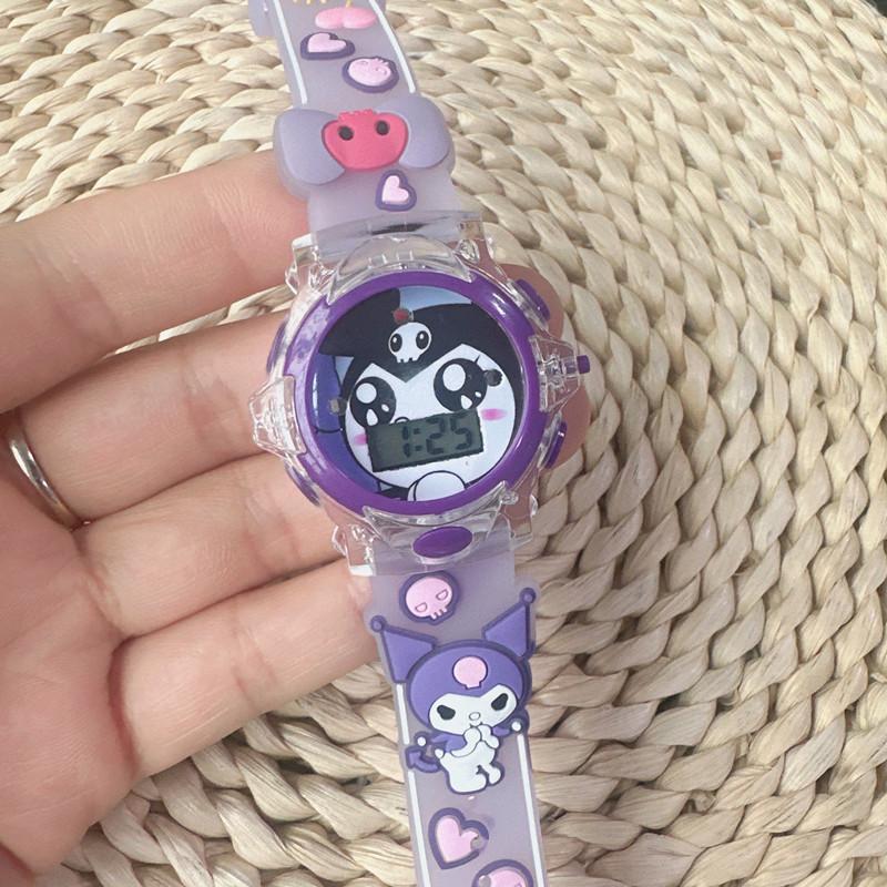 Music Cartoon Kulomie Yugui Dog 3D Silicone Strap Watch Children'S Electronic Music Watch